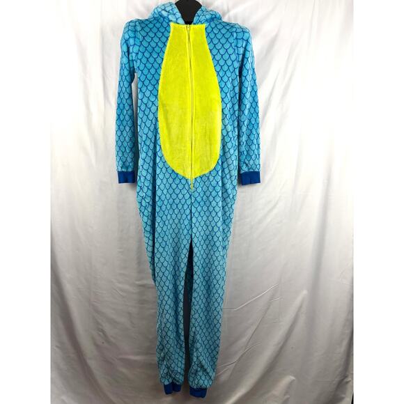 Dragon One Piece SMALL Pajama Hooded Animal Print Sleepwear - Picture 1 of 16
